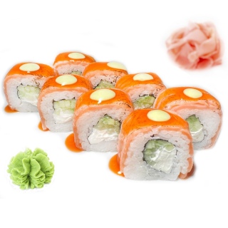 Опаленый с лососем 